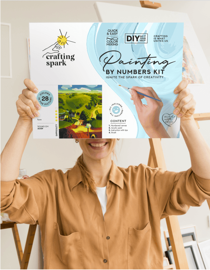 Painting by Numbers kit Crafting Spark Air Balloon A077 19.69 x 15.75 in