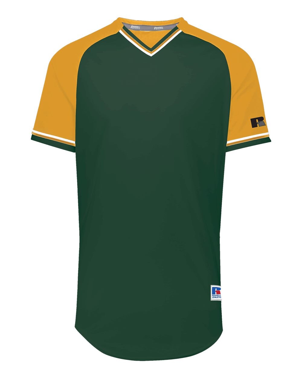 Russell Athletic&#xAE; - Classic V-Neck Jersey, Plain V-Neck Jersey - R01X3M | Made from 100% polyester double knit | Perfect for sports teams seeking high-quality apparel with superior moisture control