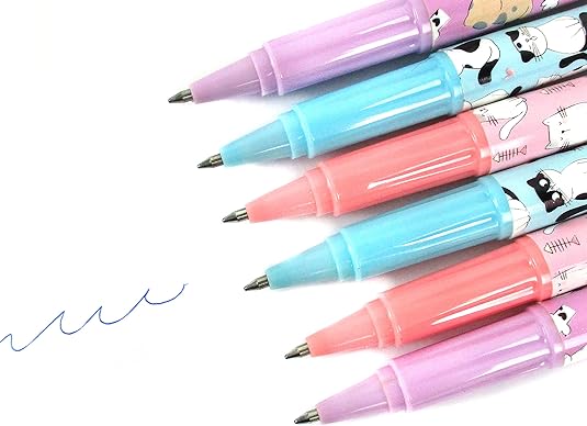 12 Pieces Kitty Cat Necklace Rope Pen