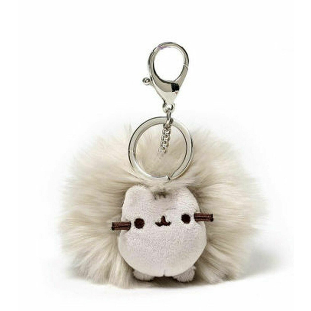 4 Inches New Pusheen Pom Keychain Plush Backpack Clip