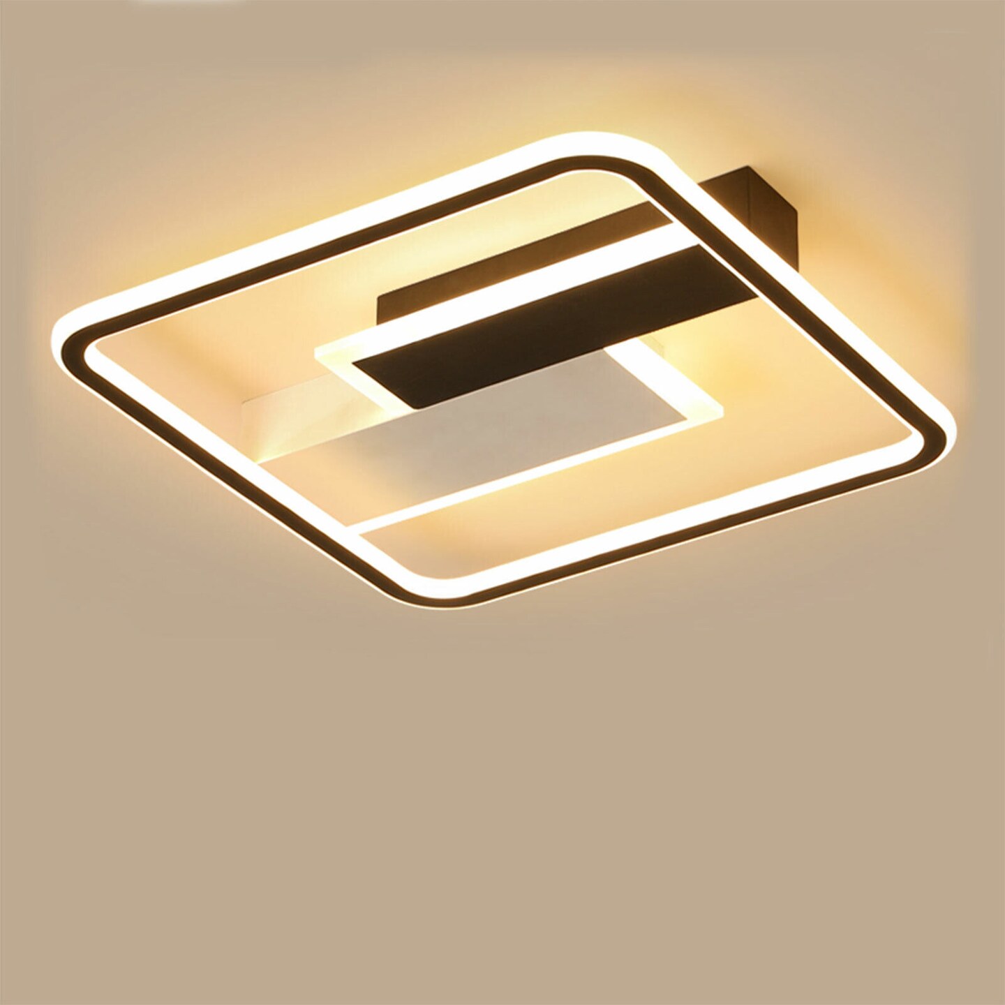 Kitcheniva Square Flush Mount Ceiling Light Fixture 50W