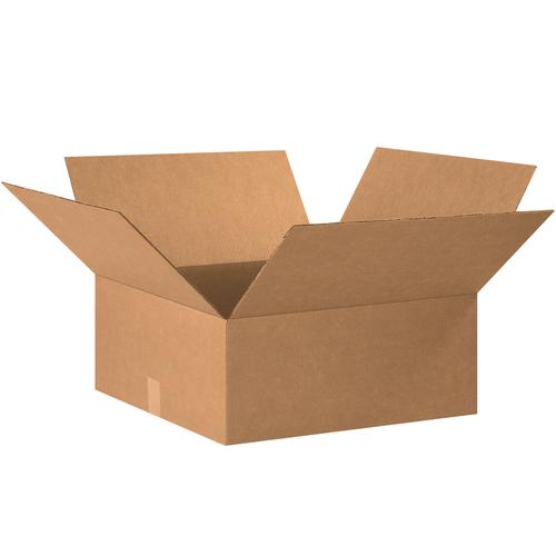 MyBoxSupply 20 x 20 x 8" Flat Corrugated Boxes, 15 Per Bundle