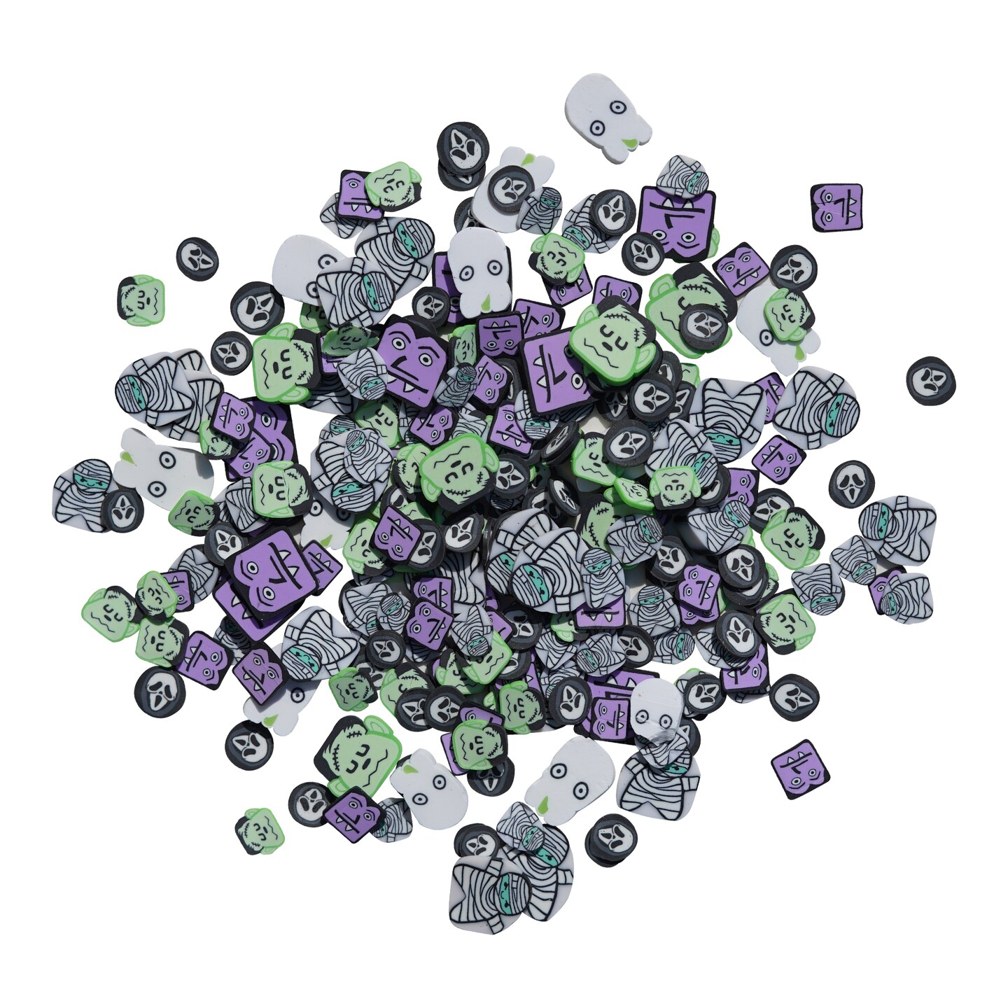 Buttons Galore and More Sprinkletz - Tiny Polymer Clay Embellishments - Spooky Halloween Bundle 72 grams