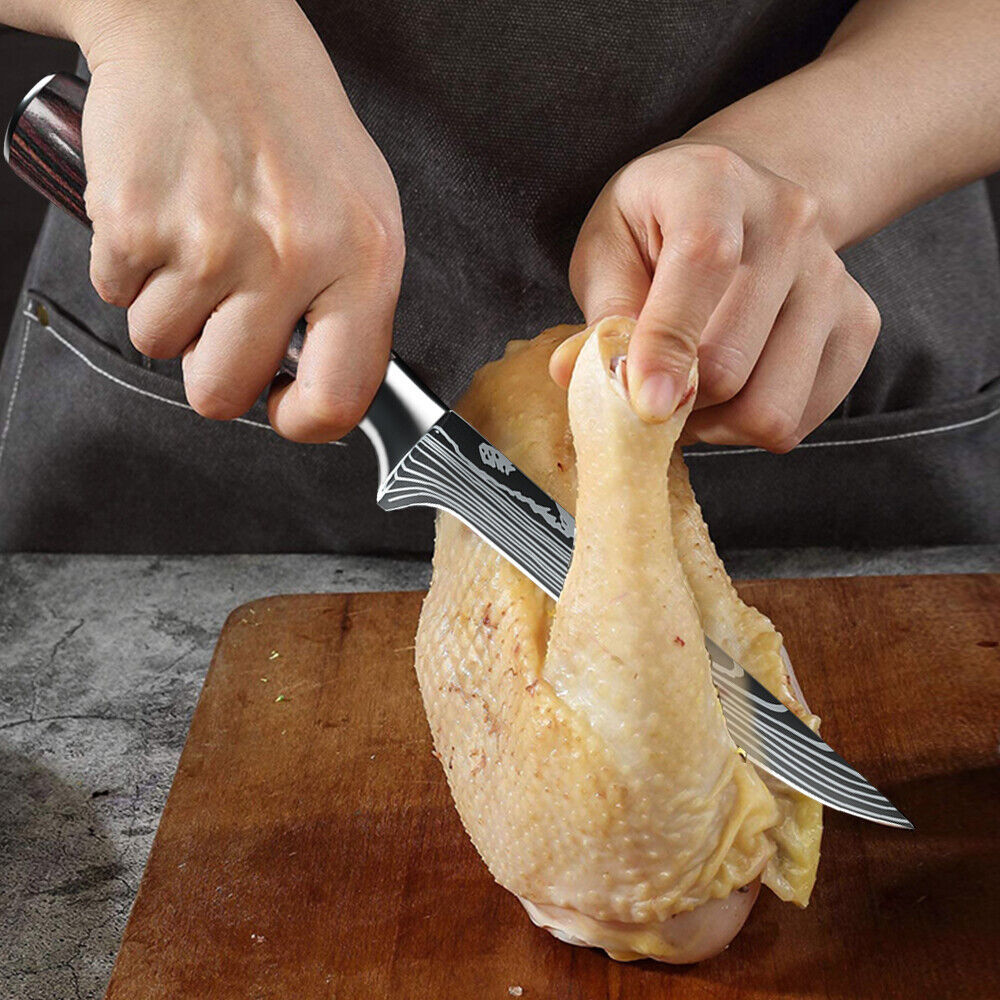 Kitcheniva Stainless Steel Damascus Boning Knife