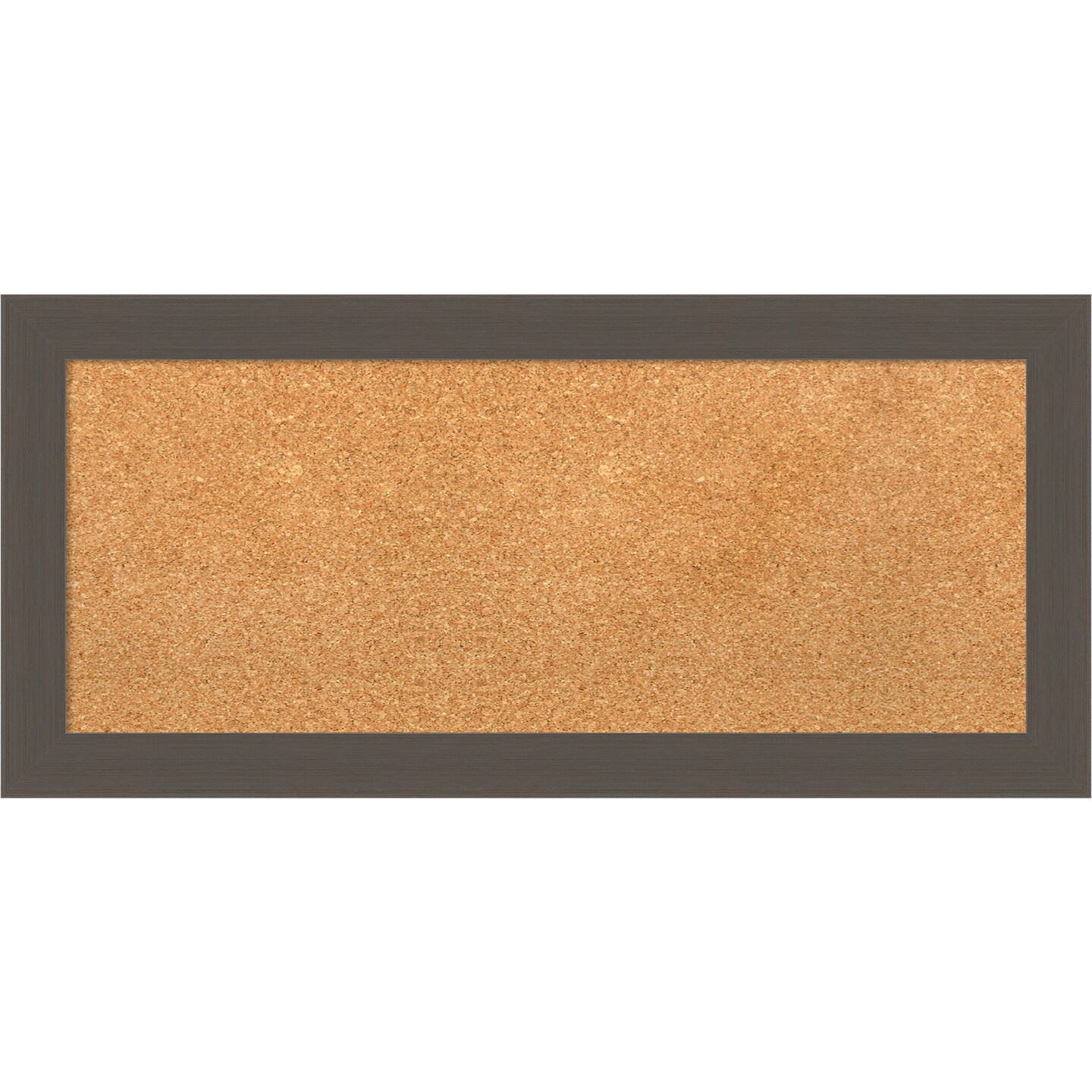 Brushed Framed Corkboard, Natural Cork