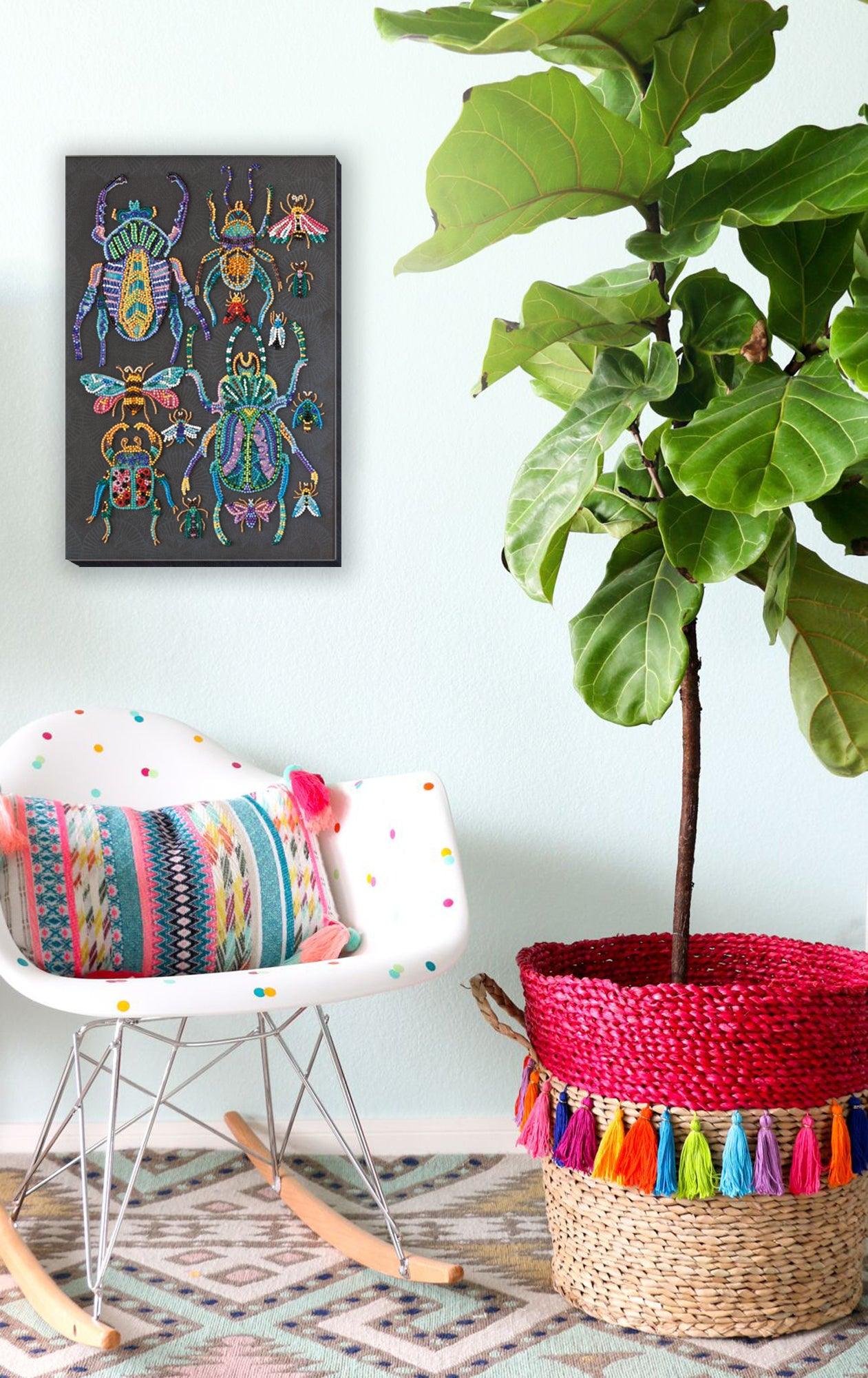 Bead Embroidery Kit - Beetles