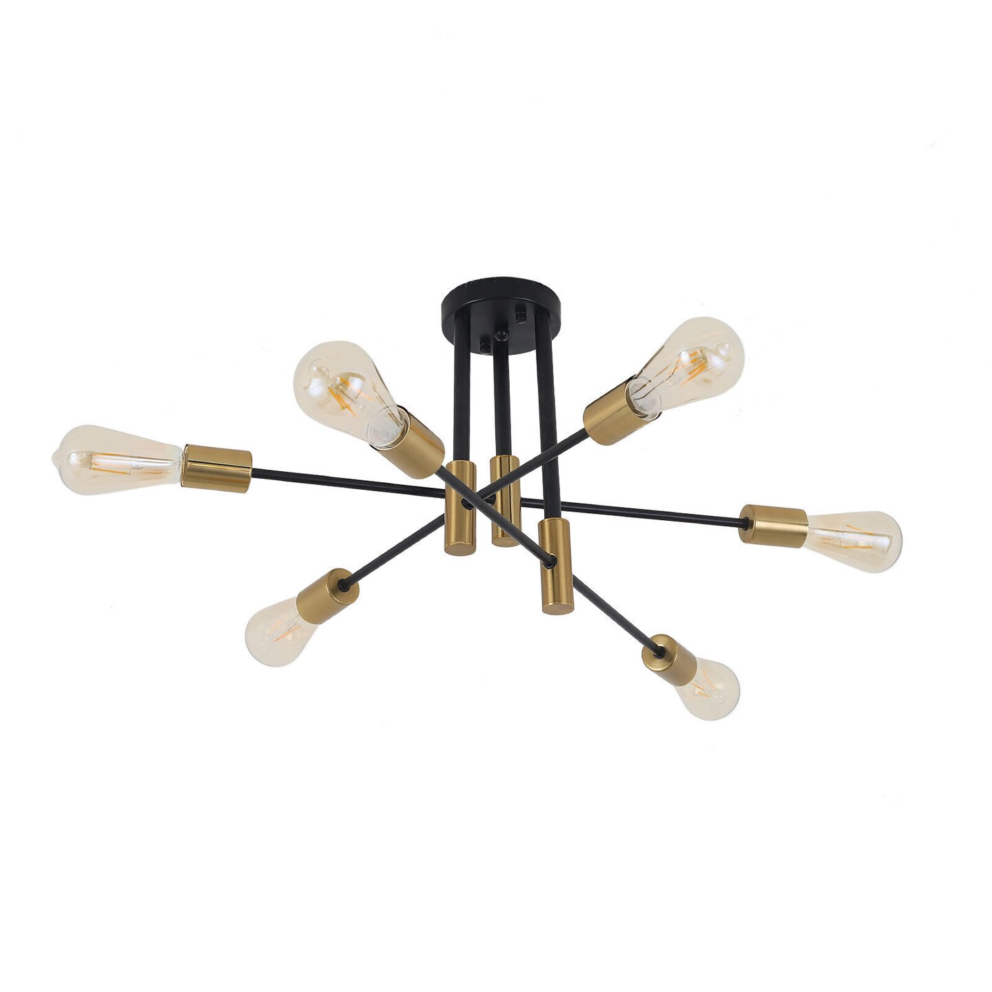 Kitcheniva 6 Light Modern Sputnik Chandelier Fixture