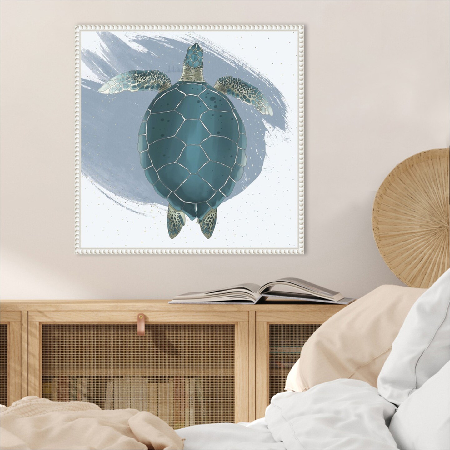 Sea Turtle by Lucca Sheppard Framed Canvas Wall Art