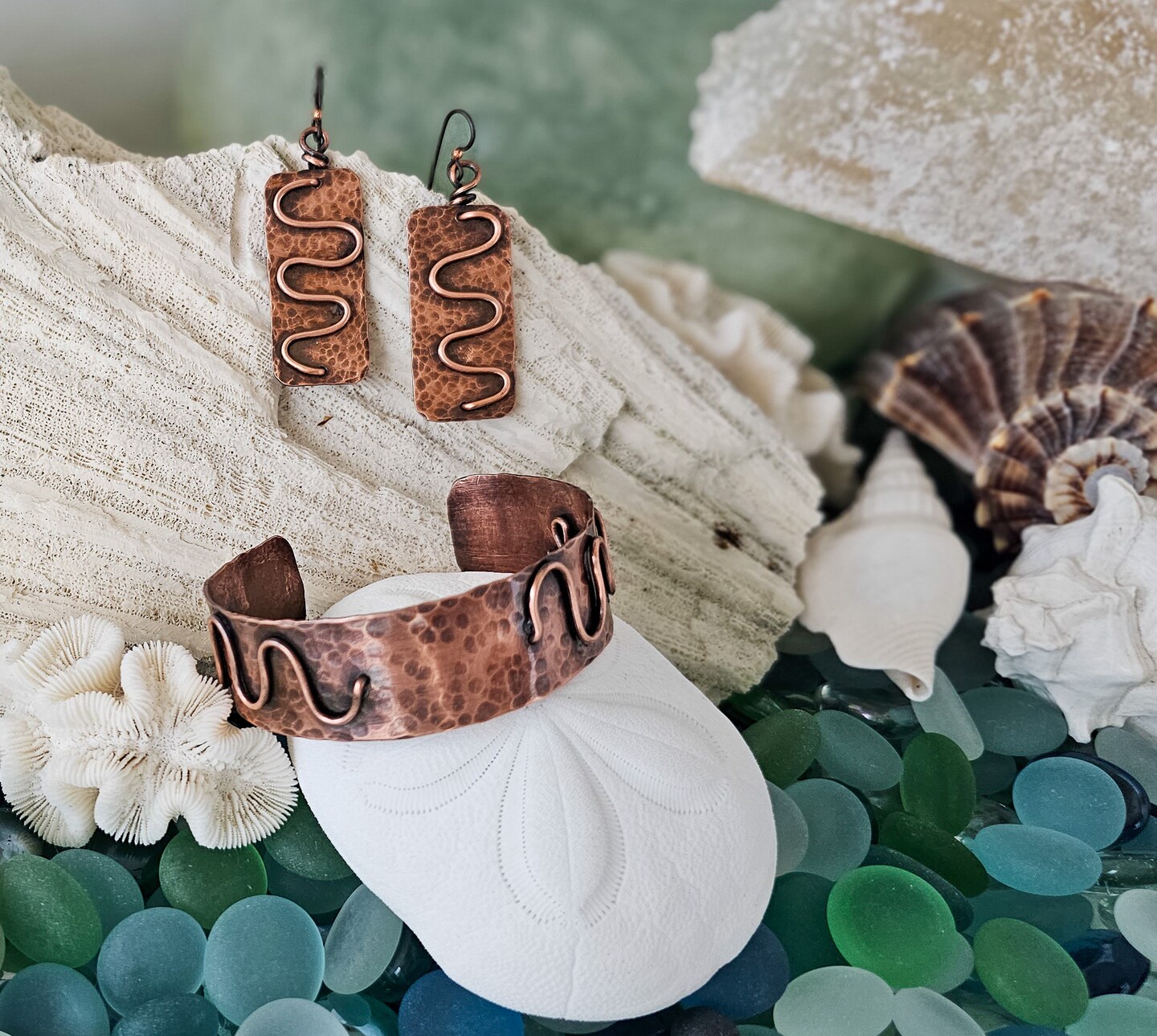 Hammered Copper Cuff Bracelet and Earrings: Elevate Your Style MakerPlace  by Michaels