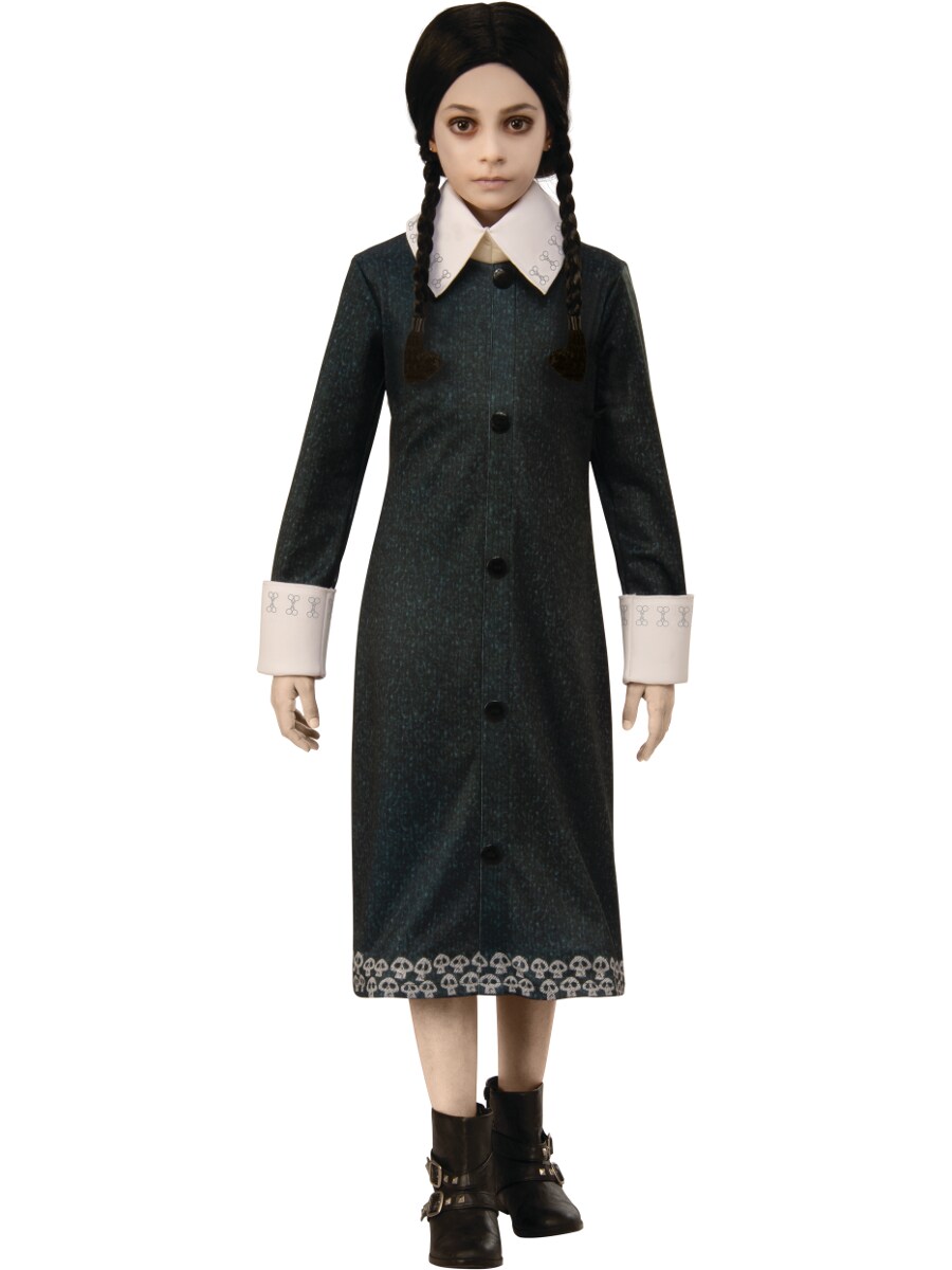 Girls The Addams Family Movie Wednesday Dress Costume