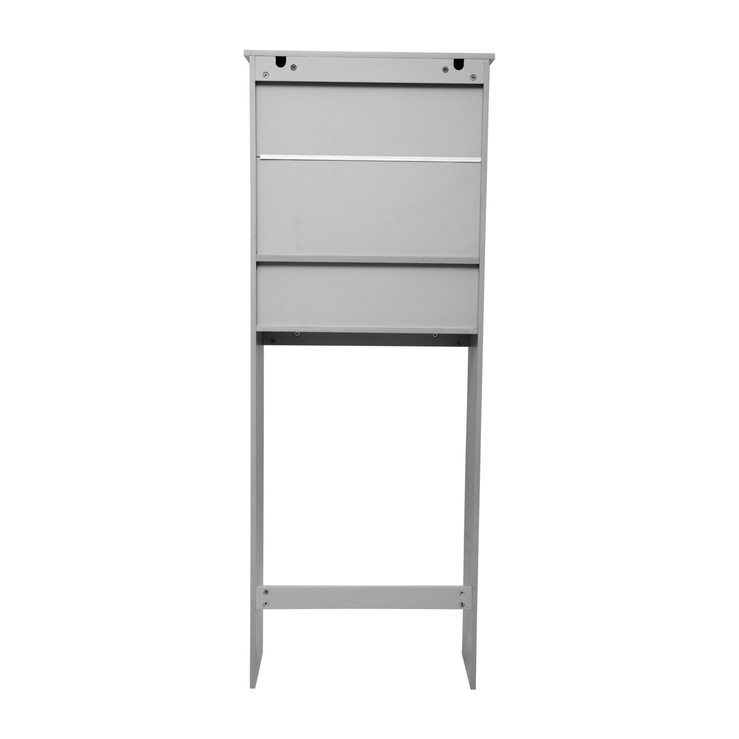 Merrick Lane Vigo Over the Toilet Bathroom Organizer with Shelves and Magnetic Closure Doors