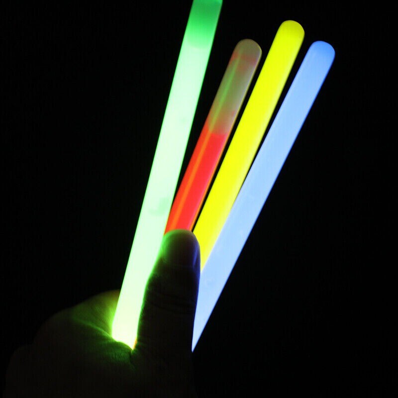 24ct 6 inch 12 inch 15mm 8 Colors Glow Sticks Bulk Party Supply 20+ Hours Glow