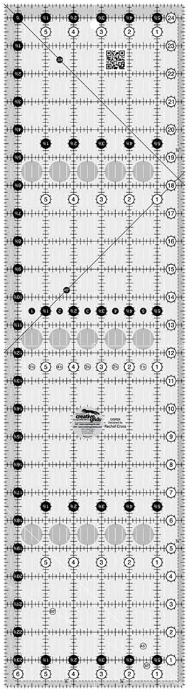 Creative Grids Quilt Ruler 6-1/2in x 24-1/2in - CGR24