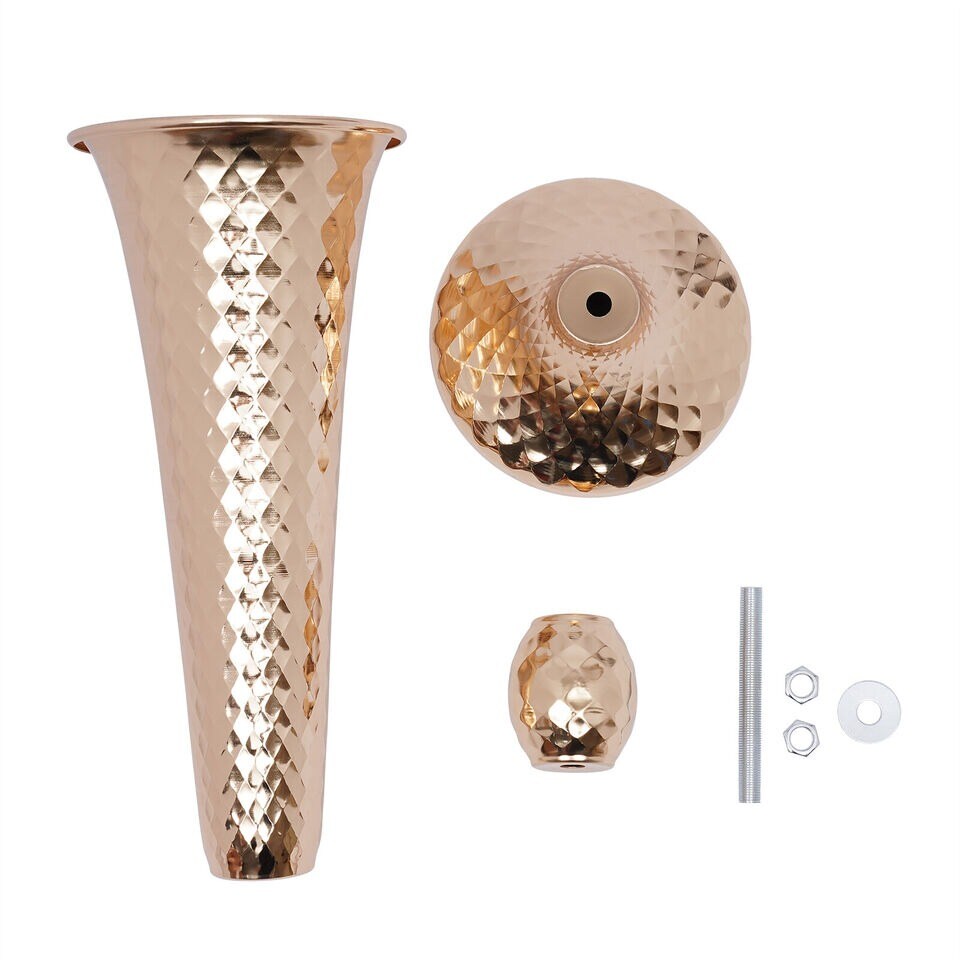 Gold 10Pcs Tall Trumpet Vase Wedding Centerpieces for Tables, Metal Flower Stand