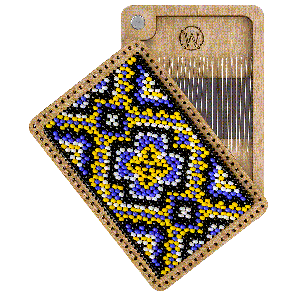Bead Embroidery Kit for creating a pin cushion