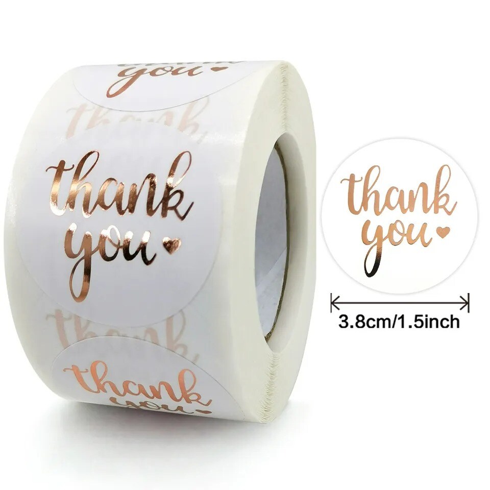Thank You Stickers For Labels