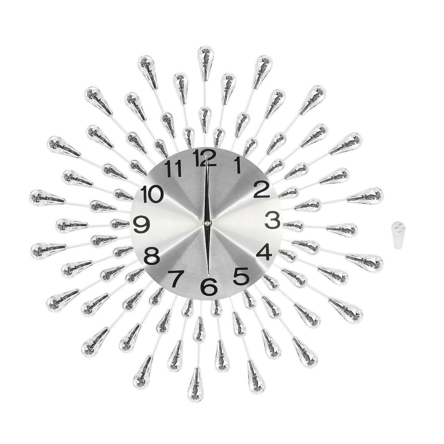 Kitcheniva Modern Crystal Wall Clock Battery Operated