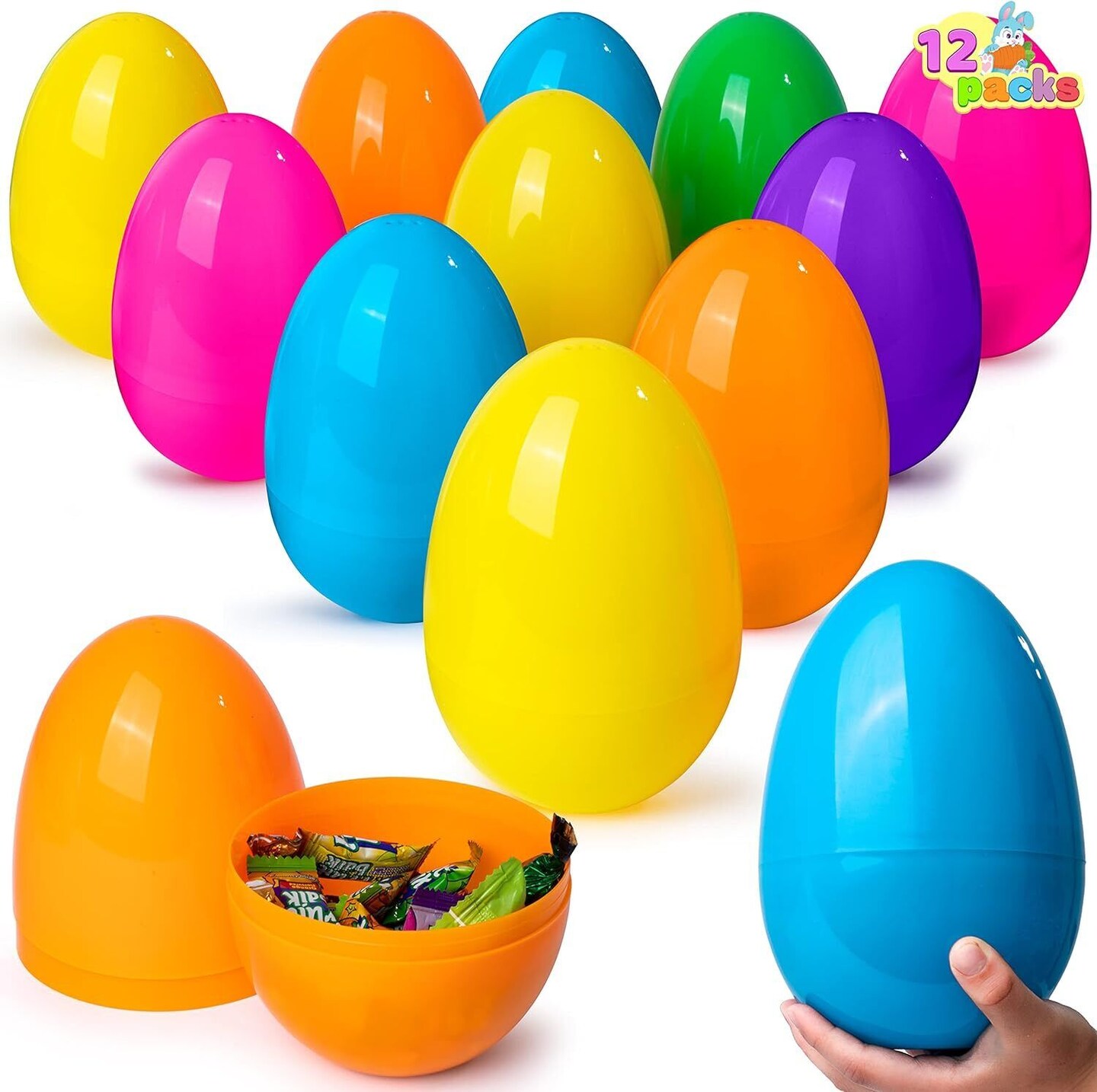 7 Inches Assorted Easter Eggs 12 pcs
