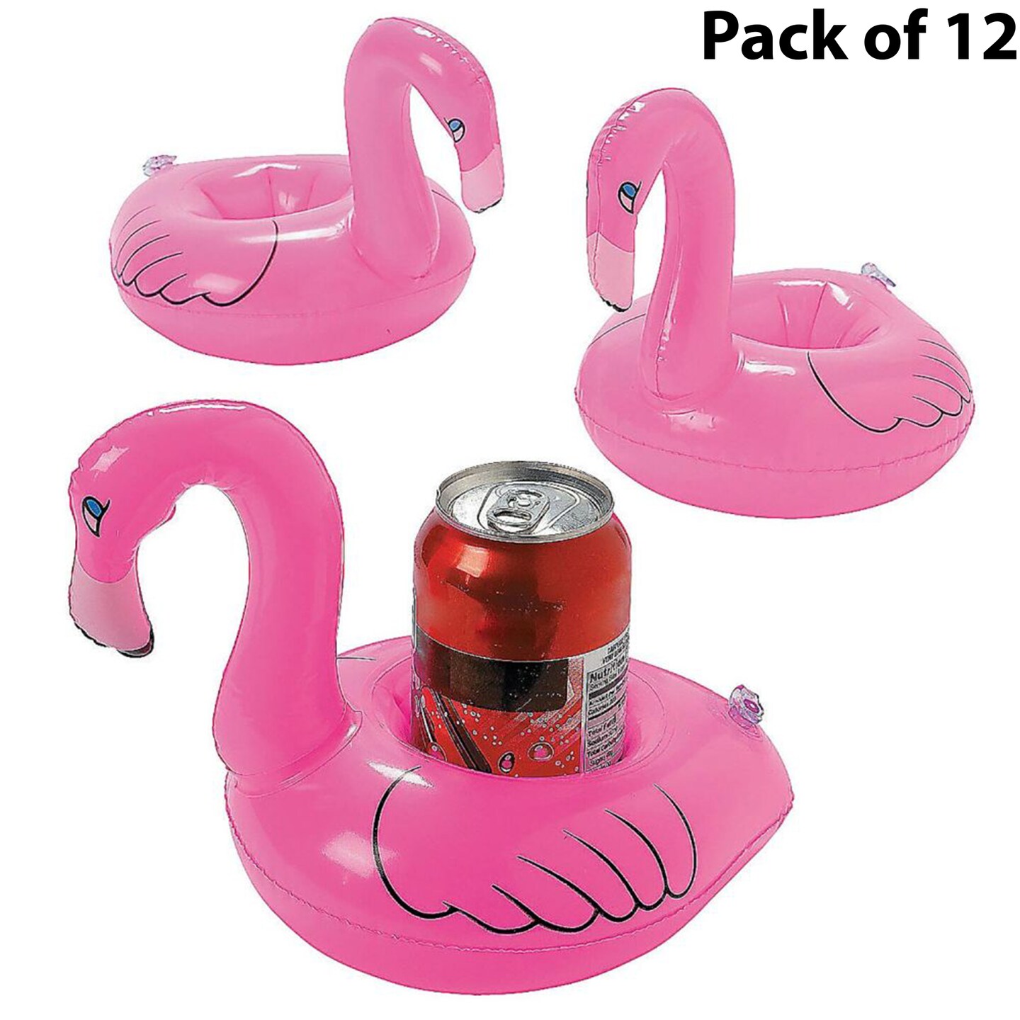 Inflatable Floating Flamingo Coasters 8 inches tall by 8 1/2 inches ...