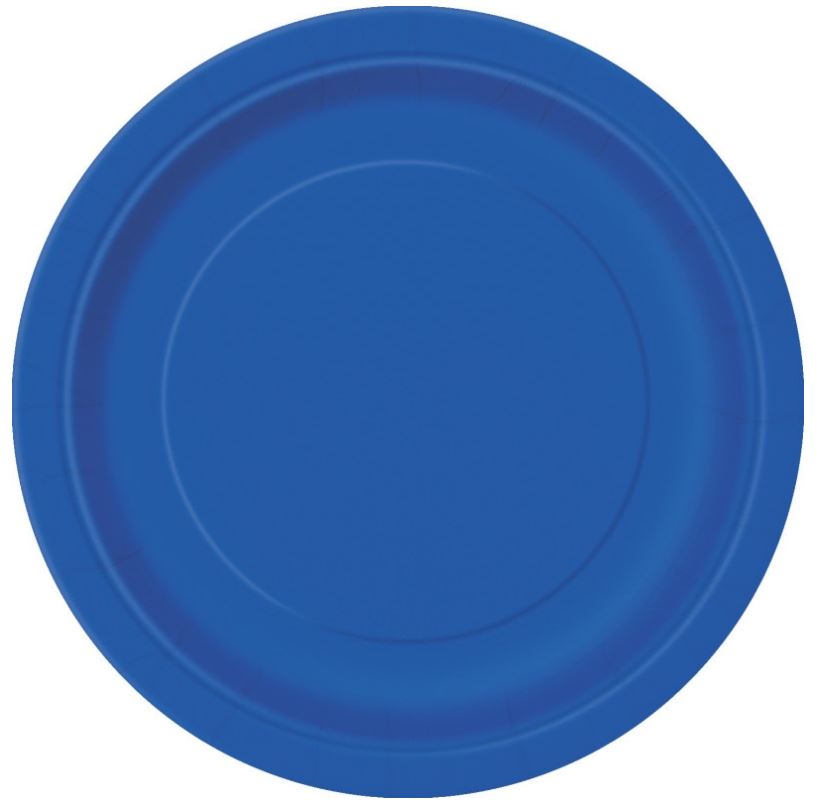 Royal Blue 9&#x22; Plates, 8ct