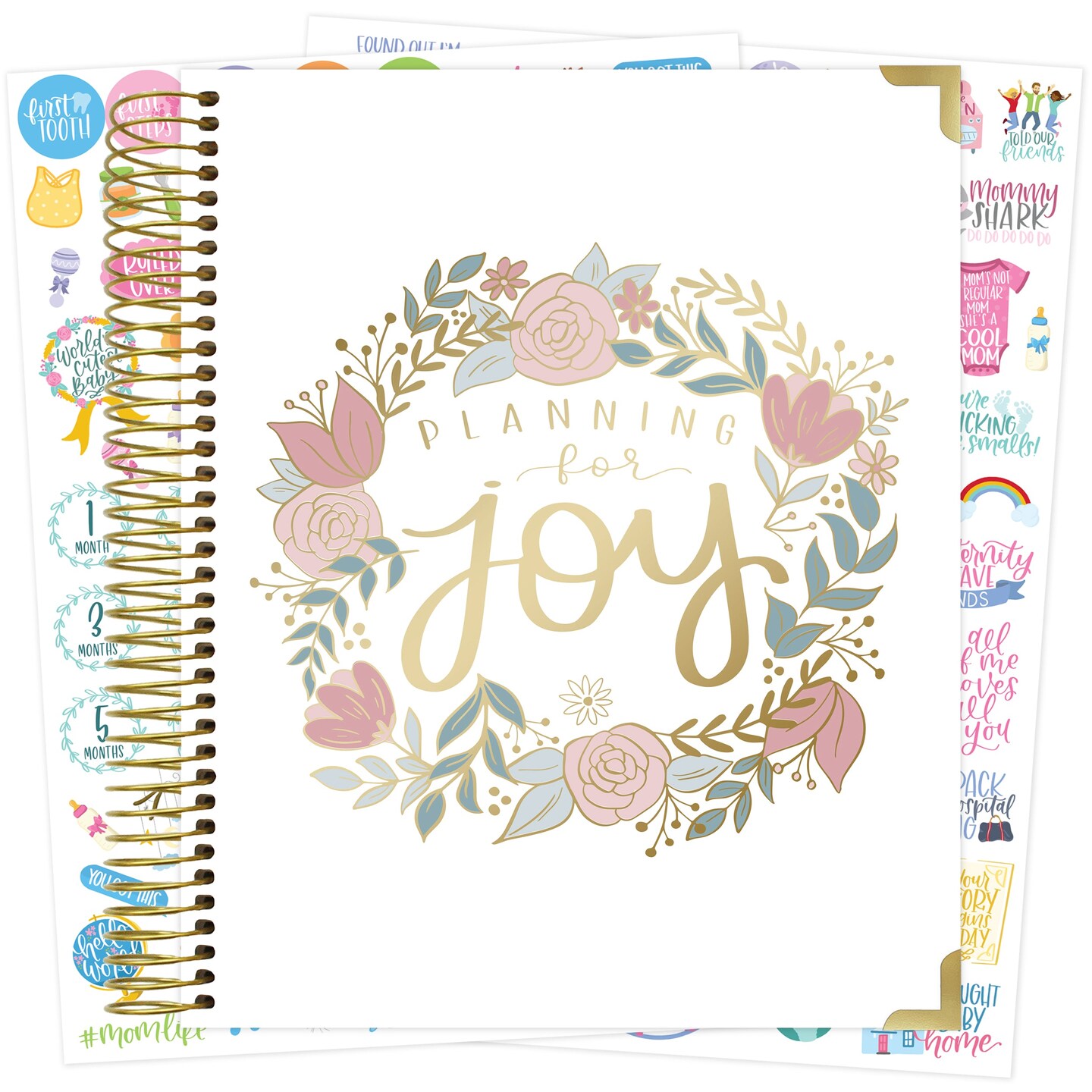 bloom daily planners Pregnancy &#x26; Baby&#x27;s First Year Planner &#x26; Calendar, 9&#x22; x 10&#x22;, Planning for Joy&#xAE;