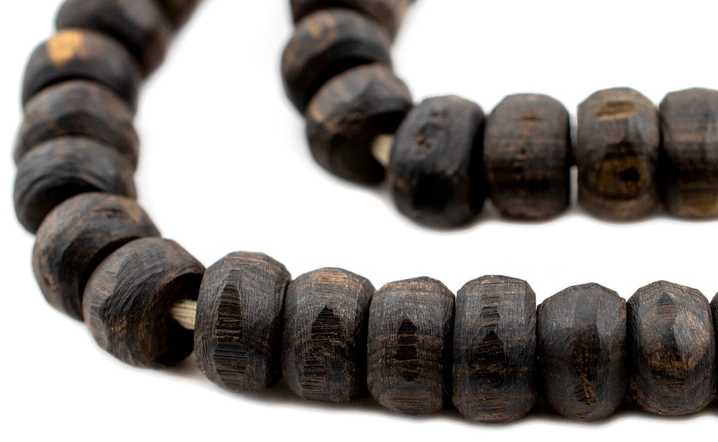 TheBeadChest Rondelle Ebony Wood Beads (14mm) Michaels