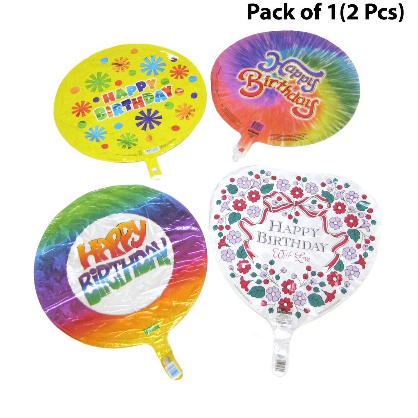 Mylar Happy Birthday Balloon - 18 Inch – Assorted | Stunning balloon ...