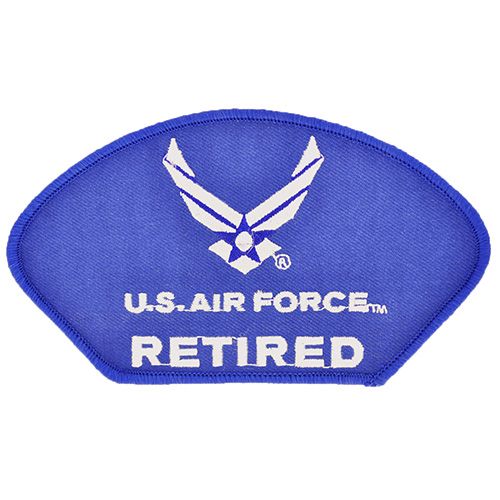 U.S. Air Force Logo Retired Hat Patch 2 3/4&#x22; x 5 1/4&#x22;