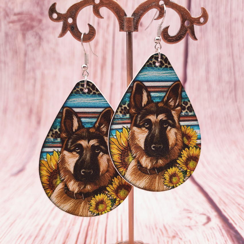 German on sale shepherd earrings