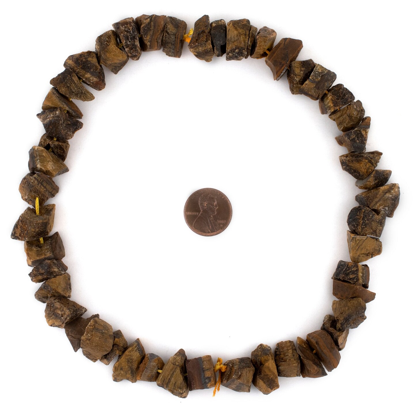 TheBeadChest Rough Tiger Eye Nugget Beads