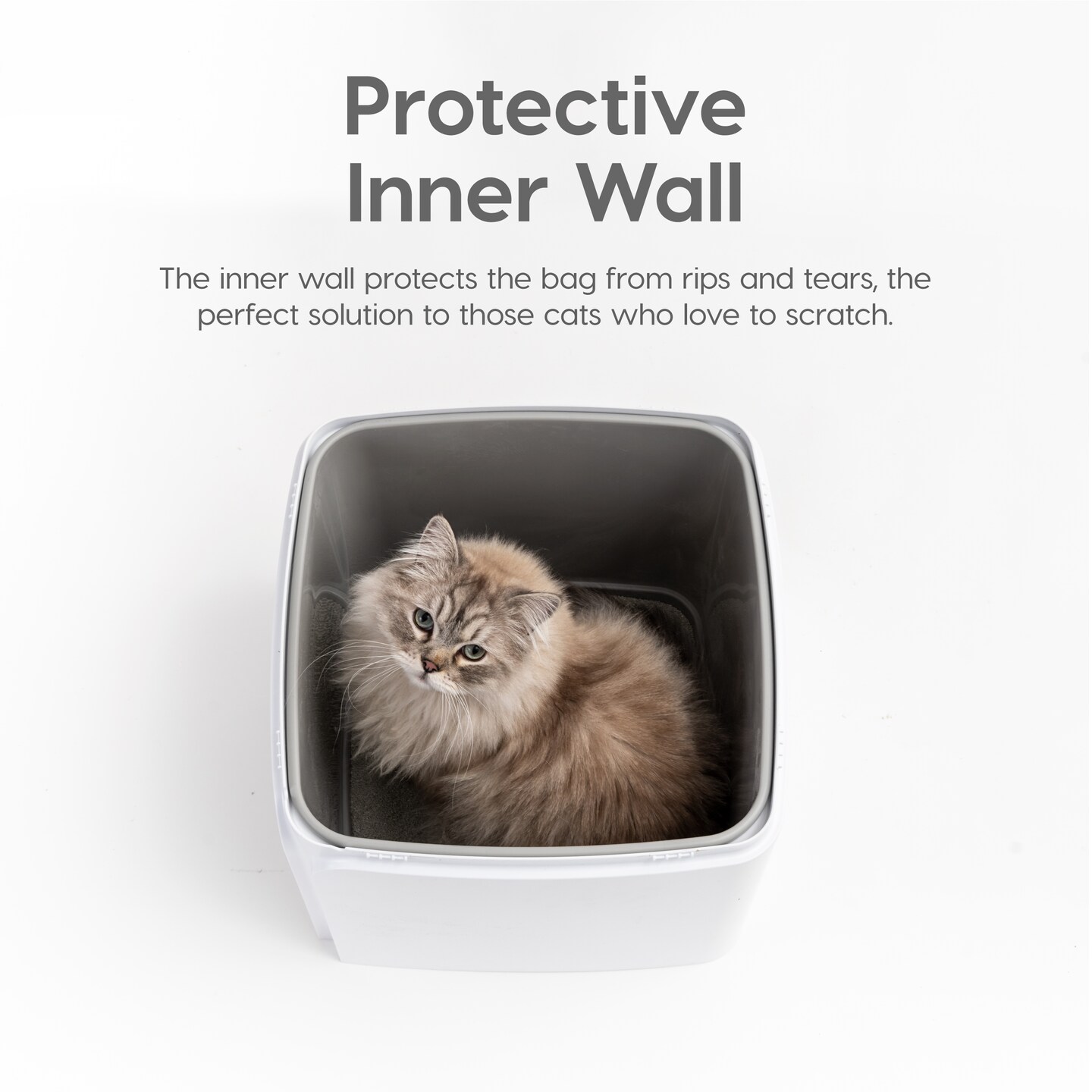 IRIS USA Premium Top Entry Cat Litter Box Litter Particle Catching Cover and Privacy Walls with Scoop