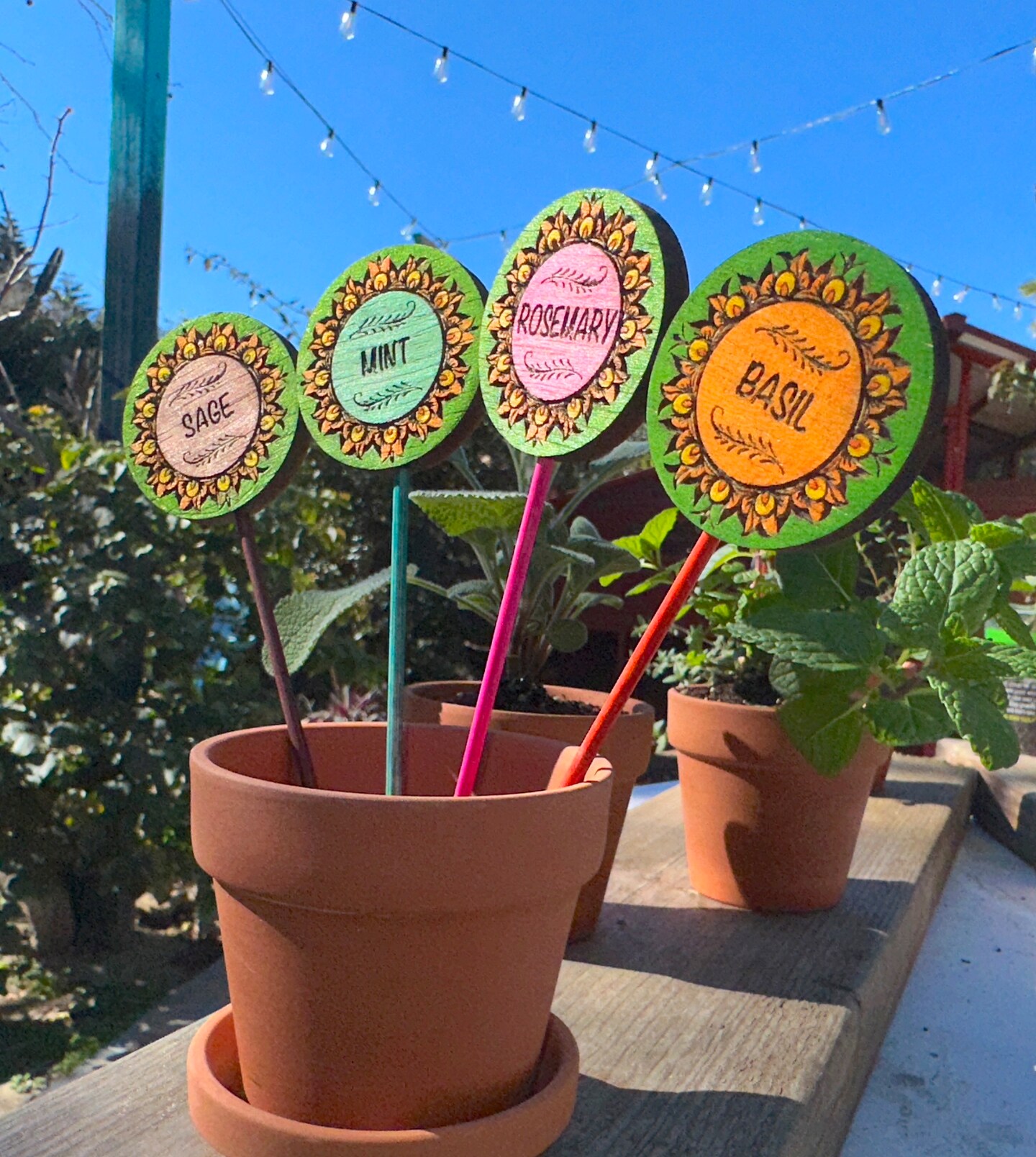 Colorful Custom Engraved Plant Tags | MakerPlace by Michaels