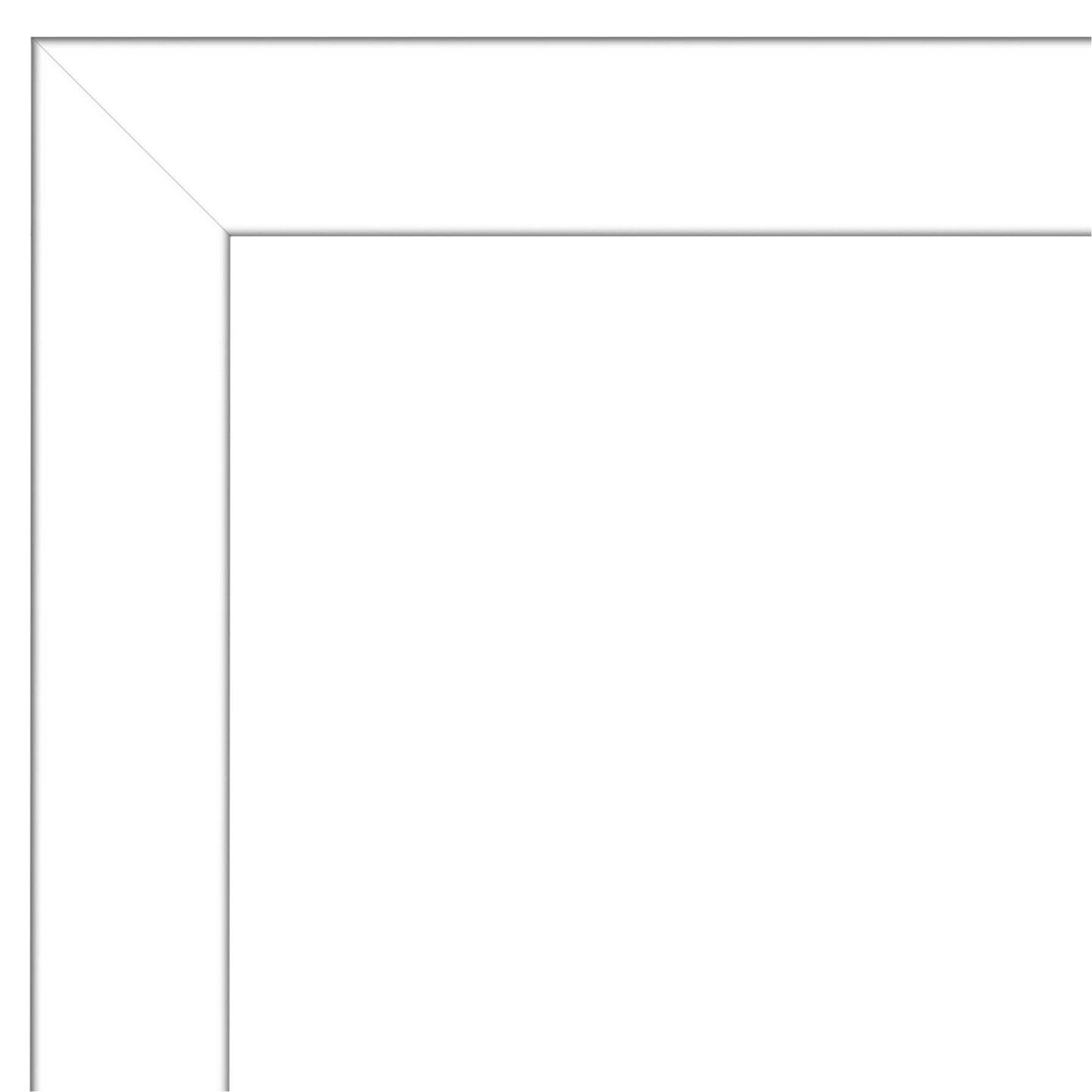 Wedge White Framed Corkboard, Black Cork