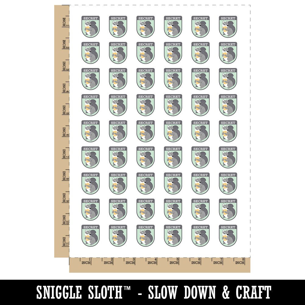 Secret Squirrel Stuff Temporary Tattoo Water Resistant Fake Body Art Set Collection (1 Sheet)