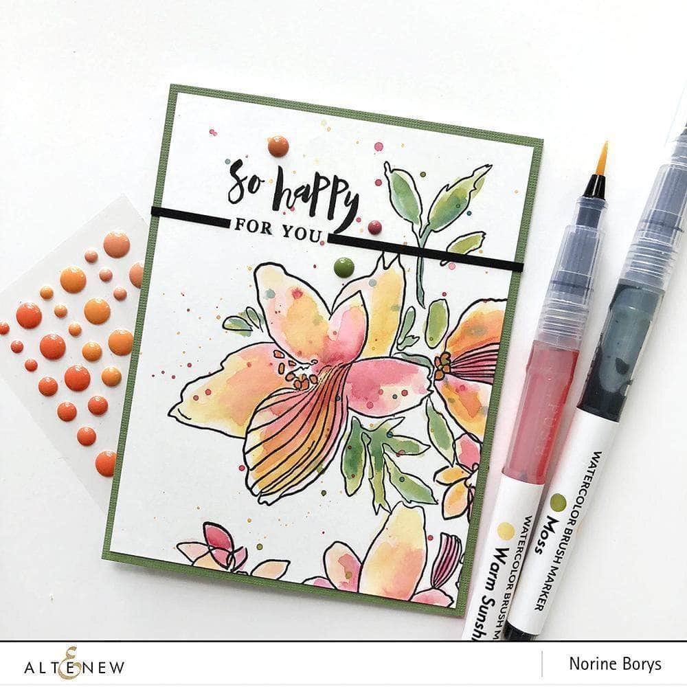 Retired - Watercolor Markers and Brushes Bundle
