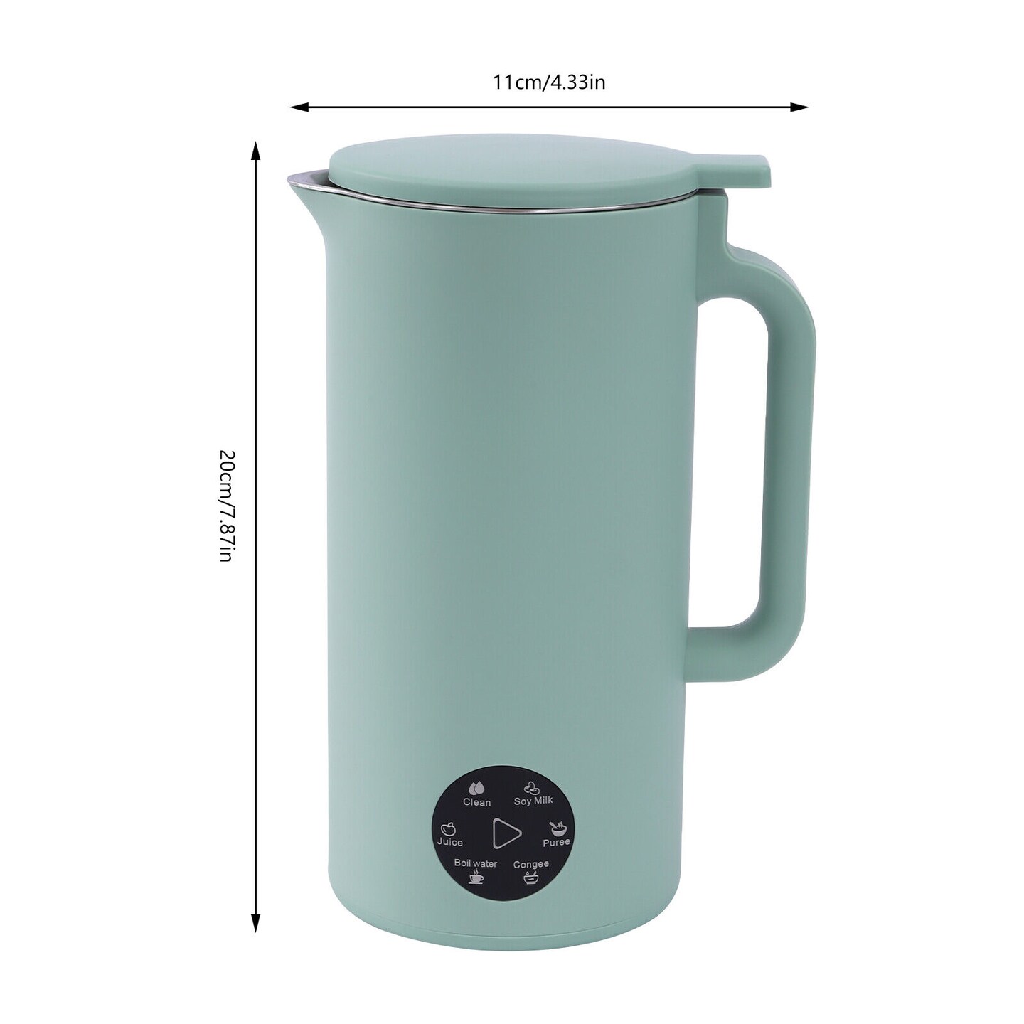 Kitcheniva Automatic Electric Soy Milk Maker 350ml Machine With Lid