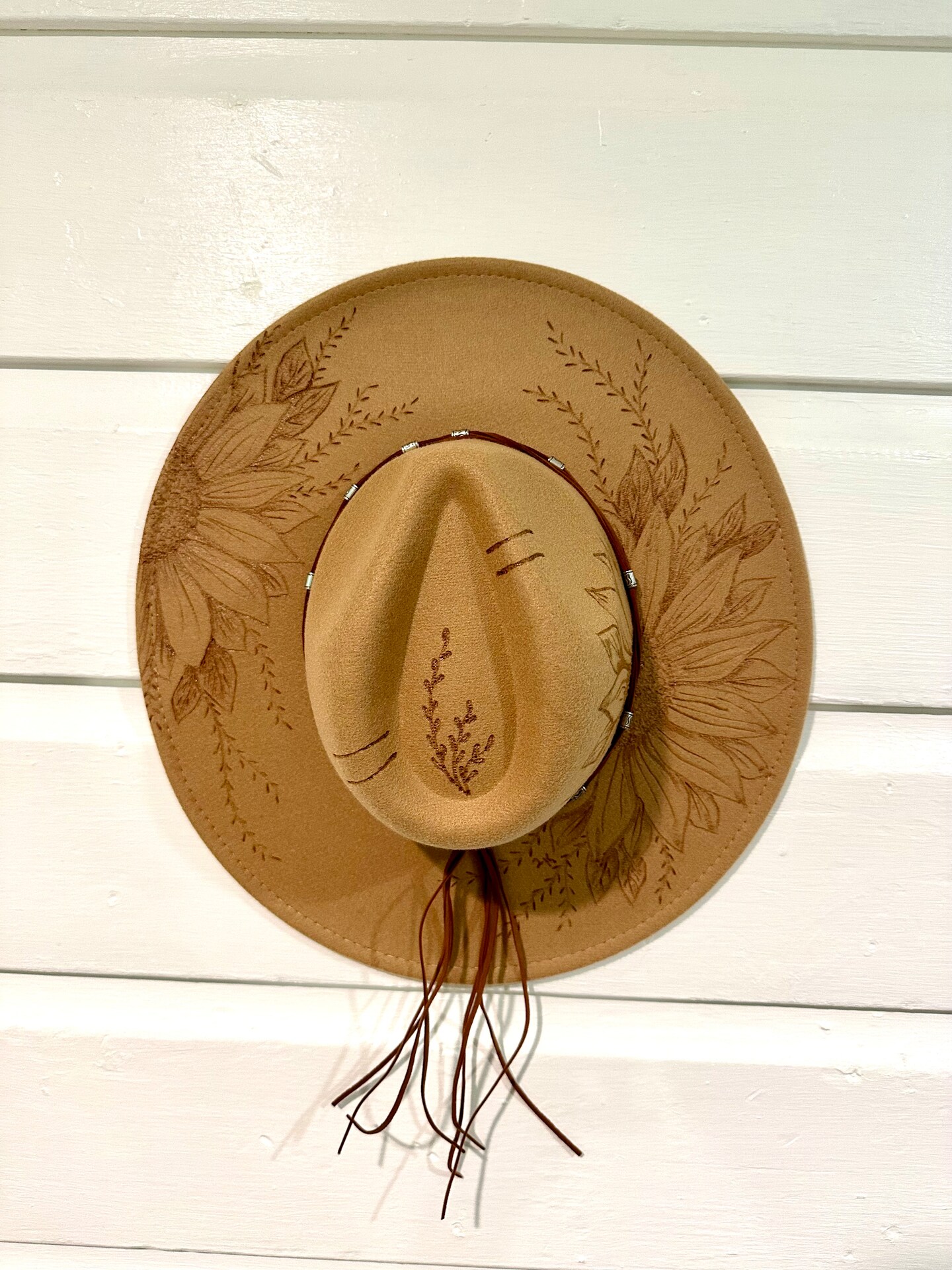 Camel Sunflower Burnt Hat