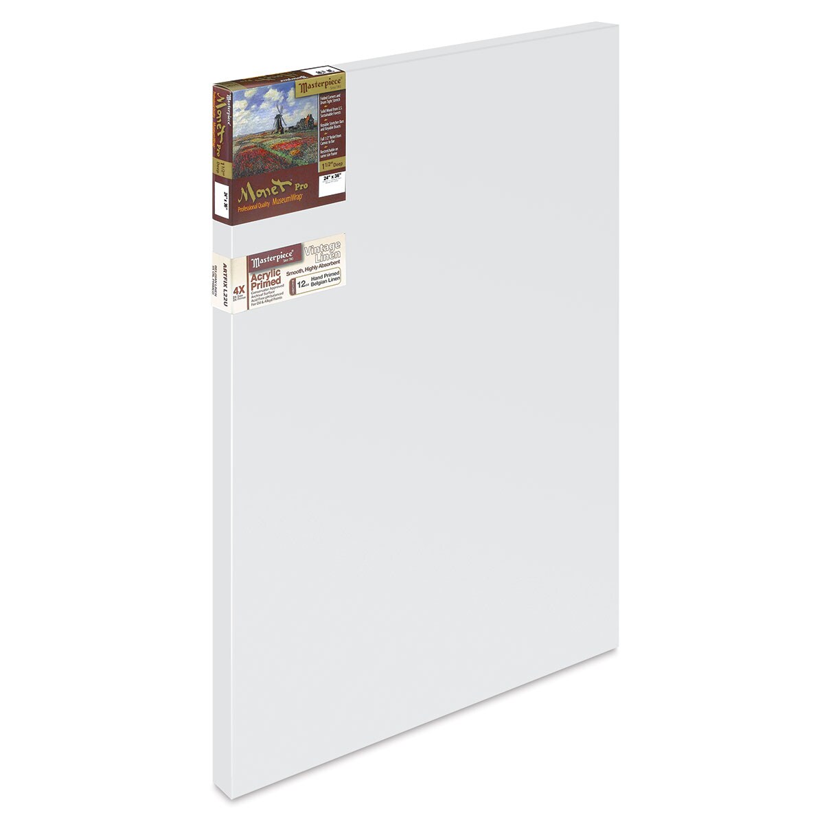 Masterpiece Monet Pro Artfix Linen Canvas - 24&#x22; x 36&#x22;, Acrylic Primed