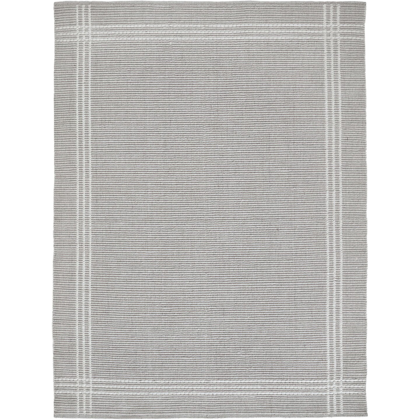 Signature Home Collection Bordered Rectangular Area Throw Rug - 7&#x27; x 10.25&#x2019; - Oatmeal Gray