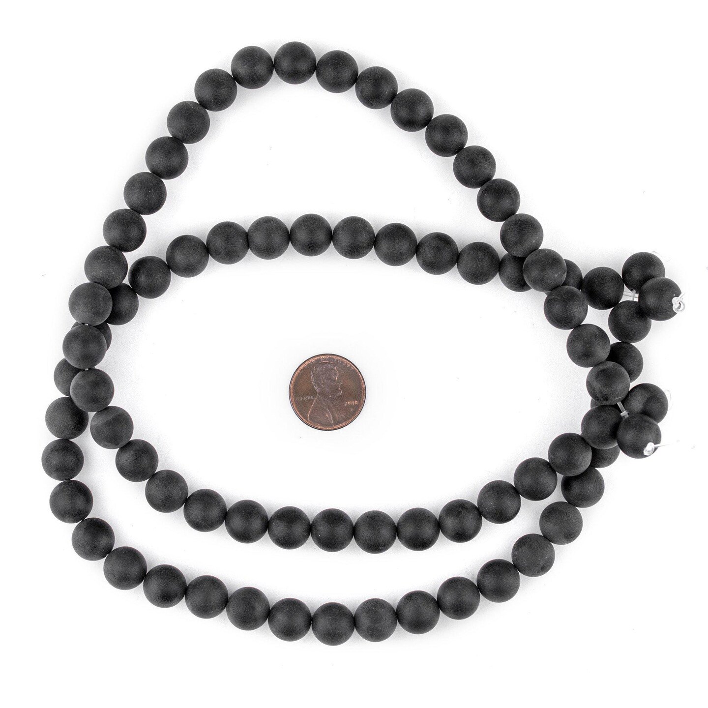 TheBeadChest Matte Round Black Onyx Beads (10mm): Organic Gemstone Round Spherical Energy Stone Healing Power Crystal for Jewelry Bracelet Mala Necklace Making