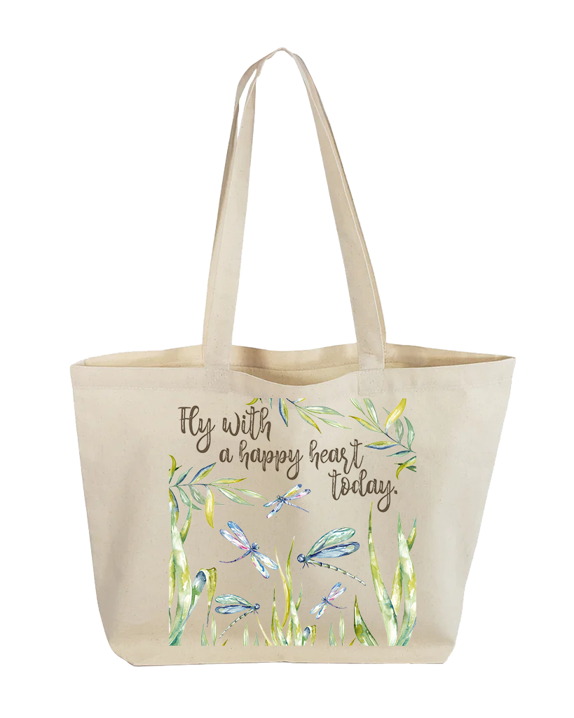 Flora and Fauna Canvas Tote Bags