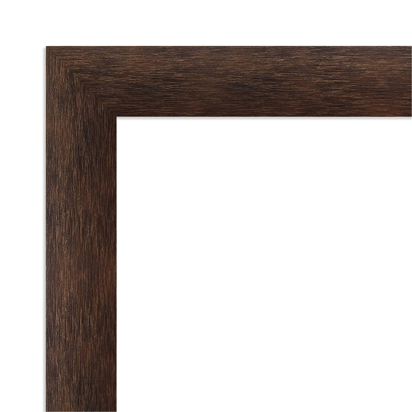 Warm Walnut Narrow Wood Framed Magnetic Board