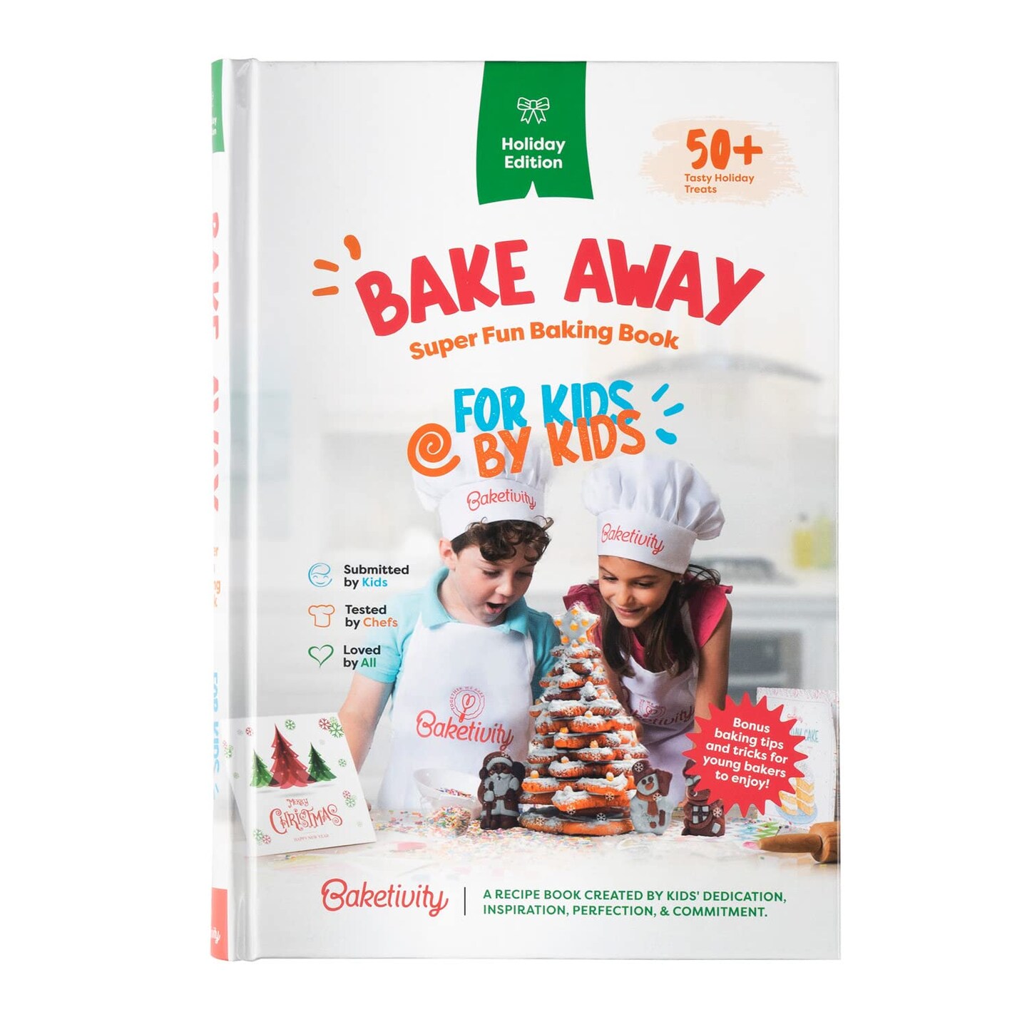 Baketivity Bake Away Kids Baking Cookbook with Pictures | Sweet and Savory Fun Recipes to Cook Together | Bake, Make & Learn Young Chef Bakes | Best Little Junior Baker Cooking & Baking Cookbooks Gift Hardcover – October 18, 2021