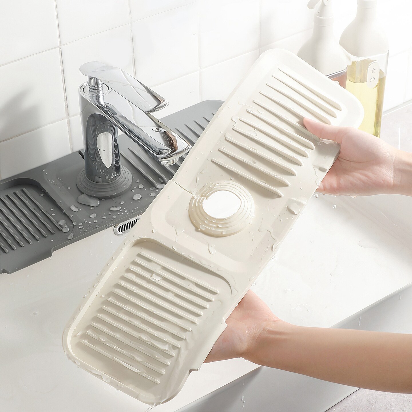 Flexible Silicone Sink Drying Mat | Organize Kitchen with Style