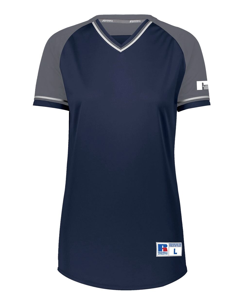 Russell Athletic&#xAE; - Women&#x27;s Classic V-Neck Jersey - R01X3X | 100% polyester double knit with color secure | Dri-Power moisture-management properties | Unleash Your Style with Our Trendy Sports Uniform