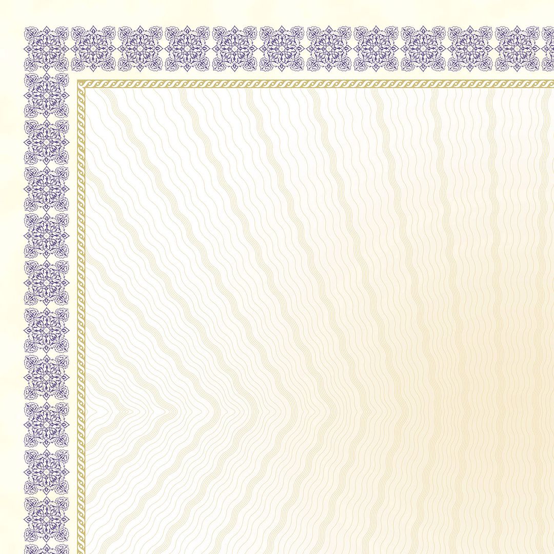 Great Papers! Westminster Certificate with Foil, Purple Border, 8.5" x 11", Printer Compatible, 15 Count