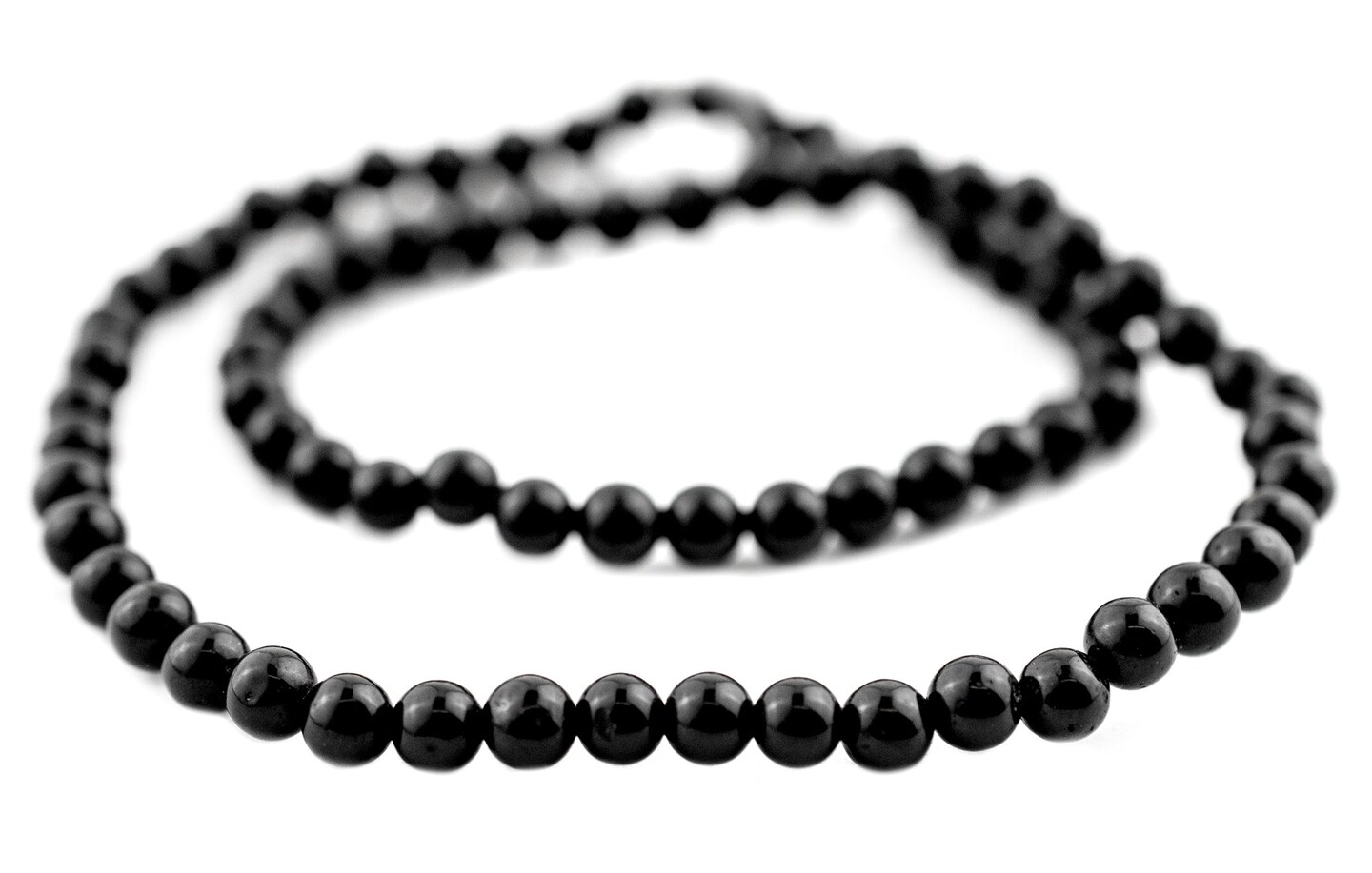 TheBeadChest Round Onyx Beads (5mm)