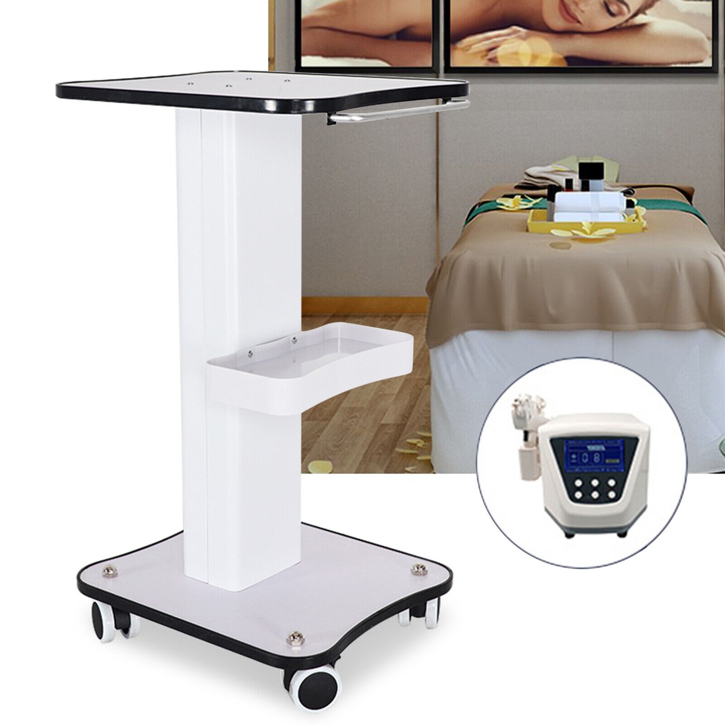 Kitcheniva 3 Tier Rolling Cart Trolley Stand