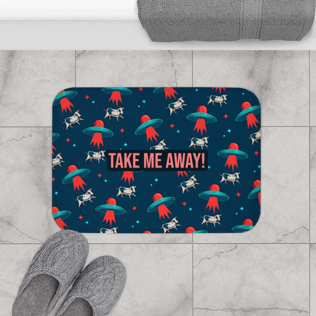 Aliens &#x26; Cows Bath Mat Home Accents