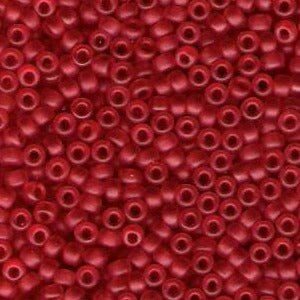 kiyommyページ Miyuki 8 Round Seed Bead, 8-140F, Matte Transparent Red